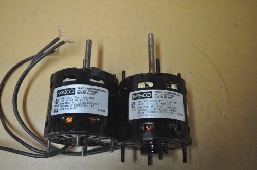 Fasco - 7163-5754 - 7163-7799 Motors  sell used but is new condition