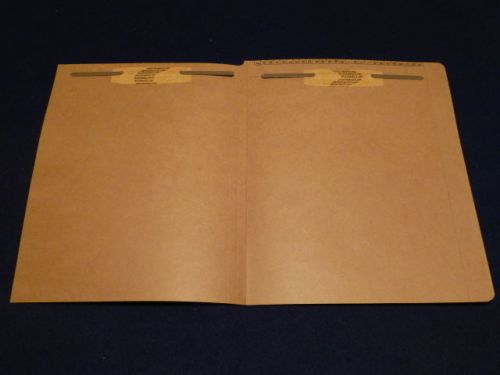 KARDEX FILE FOLDERS- NO. 2610003R- 20 FILES PER PACKAGE- UN USED- BROWN
