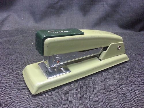 Vintage swingline 711 avocado green desktop stapler - for sale