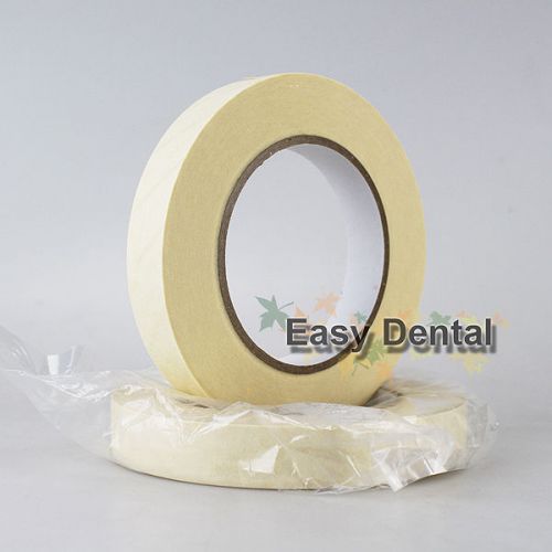2 rolls autoclave sterilization indicator tape dental tattoo supply 19mmx50m for sale