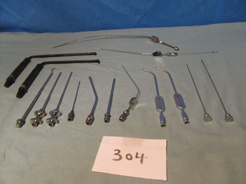 Assorted Suction Tubes  Surgical Instruments (QTY-14)