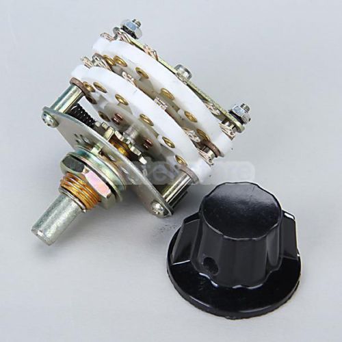 Ceramic Rotary Switch 4 Pole 5 Positions Selector RF for RF Power Applications