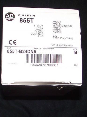Allen Bradley 855T-B24DN5 - Amber Steady Beacon Light Stack - Brand new