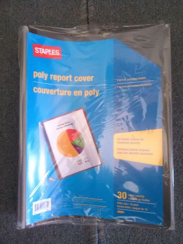 Staples Swing Spine Report Covers Black 10/Pk,Report Covers