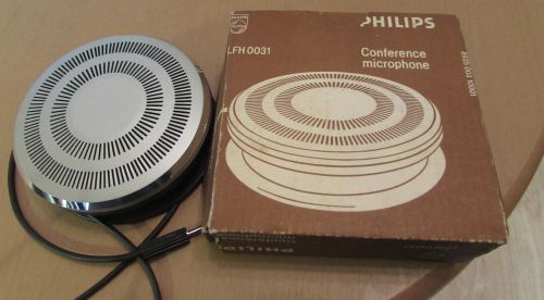 VINTAGE PHILIPS CONFERENCE MICROPHONE 1970&#039;S LFH 0031 BOXED VERY RARE