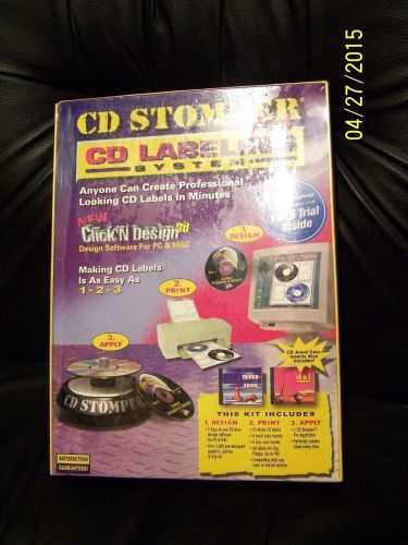 CD STOMPER PRO CD Labeling System for PC/MAC 2002-2003 New In Sealed Wrapping