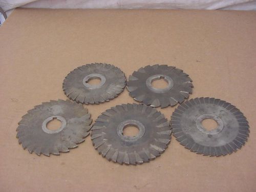 LOT OF 5-  MILLING CUTTING BLADES - UTD CO ATHOL - HIGH SPEED CUTTERS