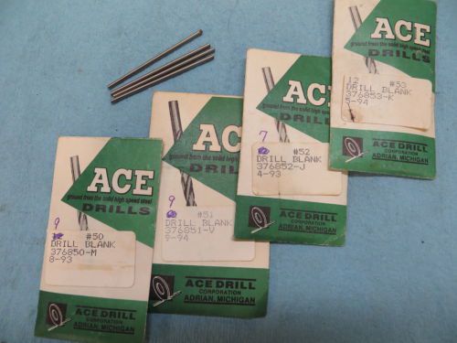 40 ace jobber drill blanks  #56 - #57 - #58 - #59  usa  *1371* for sale