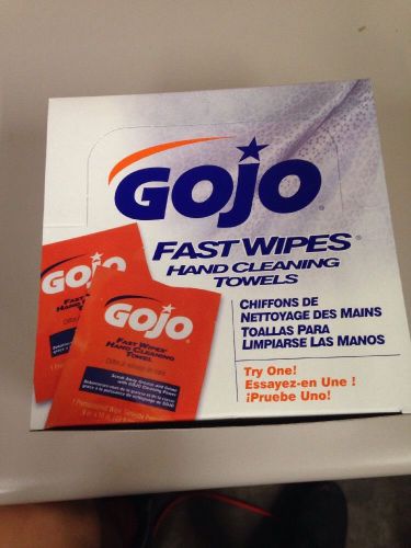 Gojo fast wipes! hand cleaning wipes! 80 pcs, display packaging. for sale