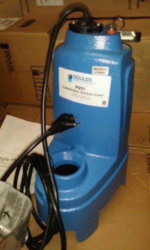Ps51m goulds 1/2 hp 115 volts submersible sewage pump for sale