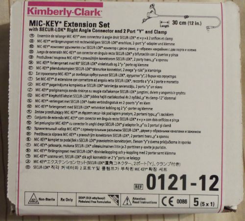 Kimberly-Clark MIC-KEY Extension Set-REF 0121-12 (box of 5)