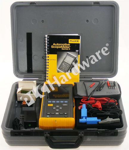 Fluke 98 Series II Automotive Digital Oscilloscope Multimeter ScopeMeter w/ Case