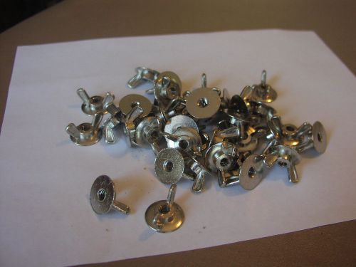 Wing Nuts 1/4 -20 bright finish  (40) count ( 13/16 base )