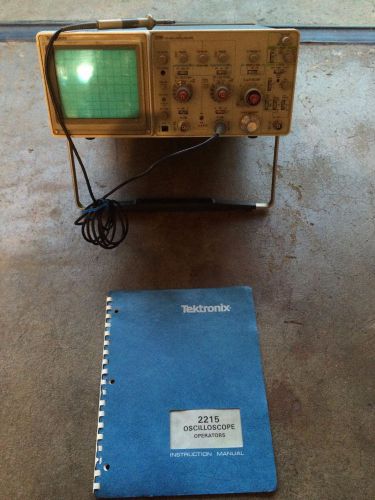 Tektronix 2215 Analog Oscilloscope with original manual