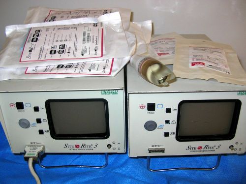 Lot of 2 Site Rite 3 Vascular Ultrasounds With Probe Error