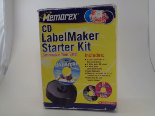 CD Label Maker Starter Kit by Memorex - Brand New!