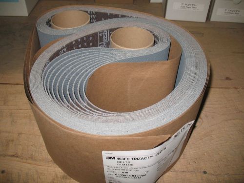 10 pcs. 6 x 84&#034; 3m 463fc trizact 1500 grit glass grinding sanding belts for sale