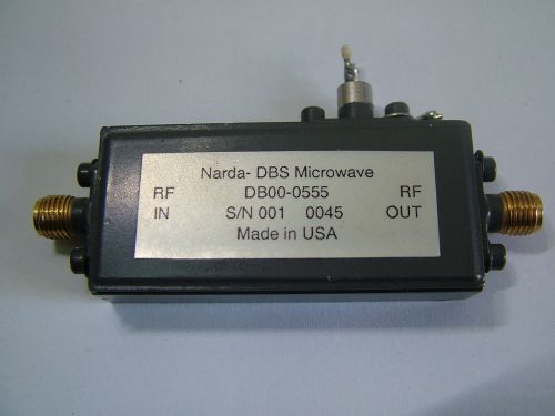 17 - 28GHz RF Wide Band Amplifier NARDA Gain: 40dB PO: 17dBm DB0555