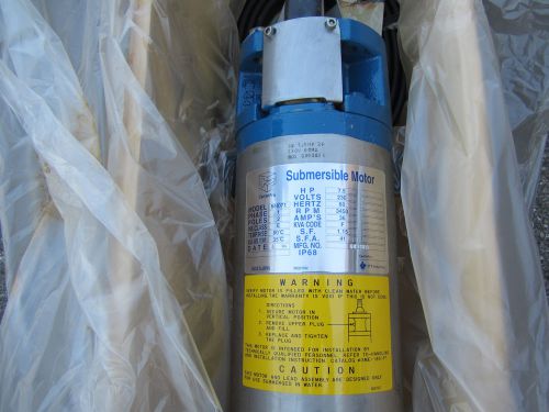 Goulds centripro 6 in. 7.5 hp single phase submersible  motor 6m071 new in box for sale