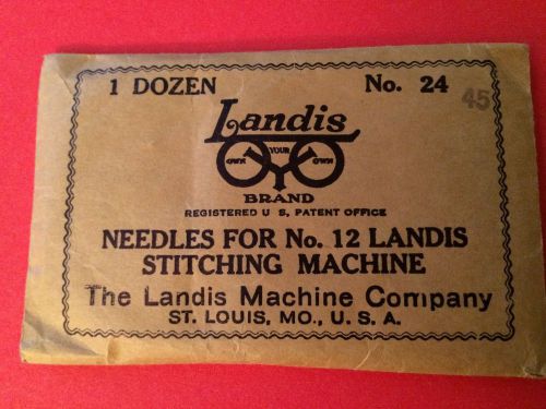 Landis Stitcher Curved Needles One Dozen Number 24 (45) Champion