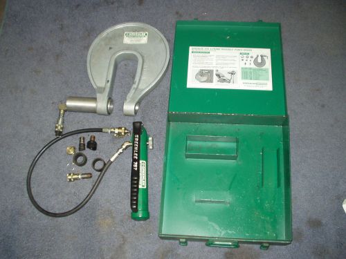 Greenlee #1731-H-767  C-Frame Hydraulic Knockout Punch Driver with case