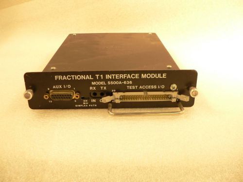 Fractional T1 Interface Module Model 5500A-636 Great Condition