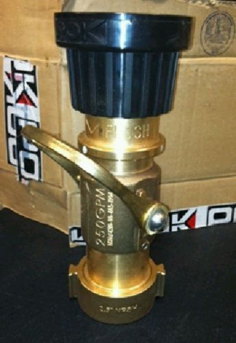 New pok bronze 250 gpm 2.5&#034; inlet fire hose nozzle for sale