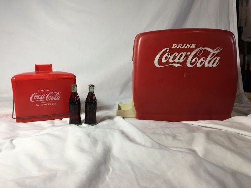 Coke Drink Dispenser Lot Containers Coca-Cola Plastic Vintage Collectible Unique