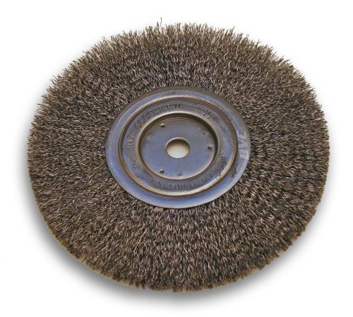 American made 8&#034; wire wheel for bench grinders - made in usa with narrow face for sale
