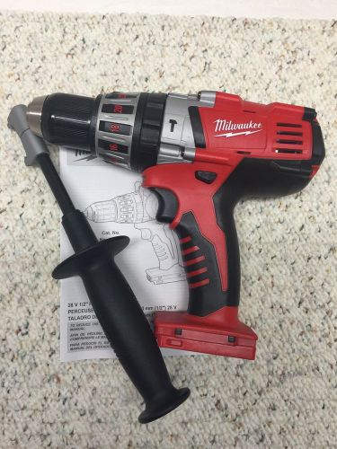 Milwaukee 0726-20 M28 28 Volt 1/2&#034; Hammer Drill, Handle and Instructions**New**!