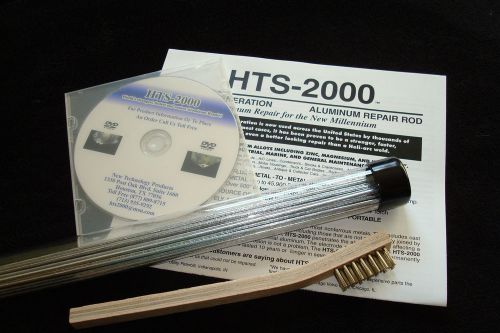 5 18&#034; Aluminum Brazing Rods HTS- 2000 Low Temp ~Starter Kit~ No Welding Machine