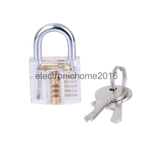 Transparent Cutaway Padlock Lock Locksmith Practice Learning Training Skill