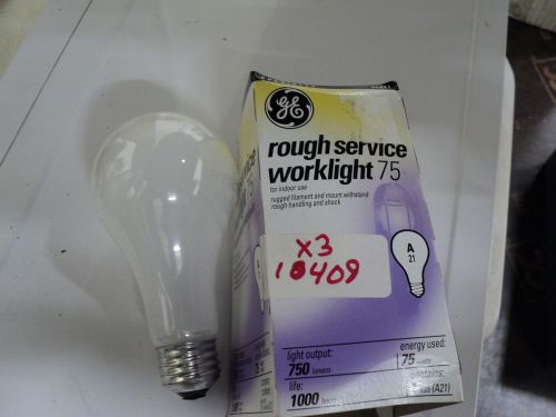 GE ROUGH SERVICE WORK LIGHT 75 SPECIALTY 90411 75 WATTS