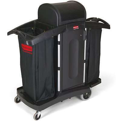 Fabric cleaning cart bag 26 gal black 17 1/2w x 10 1/2d x 33h for sale