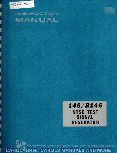 TEKTRONIX Manual 146 R146 NTSC TEST SIGNAL GENERATOR