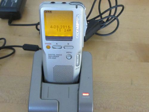 Olympus DS-4000 Digital voice Recorder with CR3 USB Cradle, Charger