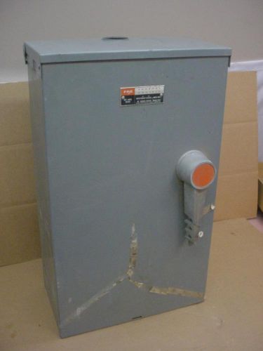 Fpe federal pacific heavy duty safety switch 3-pole 200 amp 600vac 100hp a2a for sale