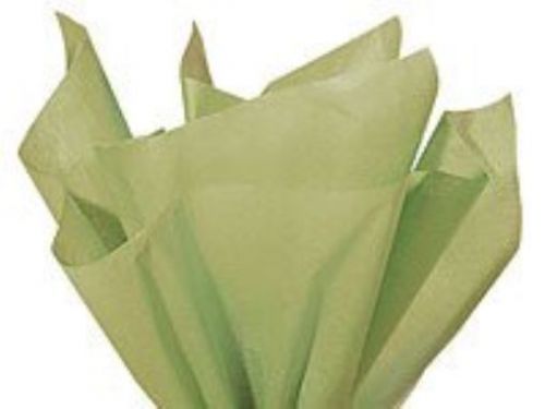 100 Sheets - Brand New Sage Green Light Olive Bulk Tissue Paper 15&#034; x 20&#034;