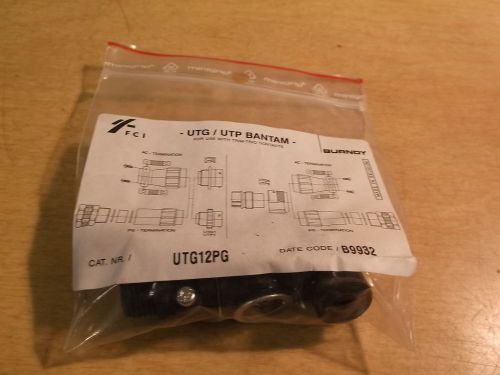 NEW FCI Burndy UTG UTP Bantam 4TG12PG Connector *FREE SHIPPING*