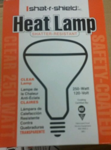 Sha t r shield clear heat lamp bulb 250/120v