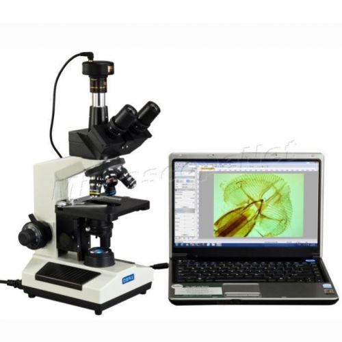 9MP Digital Trinocular Biological 40X-1600X LED Microscope Windows/Mac OS/Linux