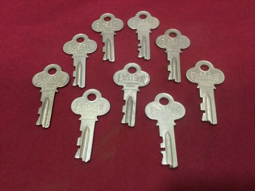 Excelsior Brand Luggage Style Pre-cut Keys, 5951/5953, Set of 9 - Locksmith