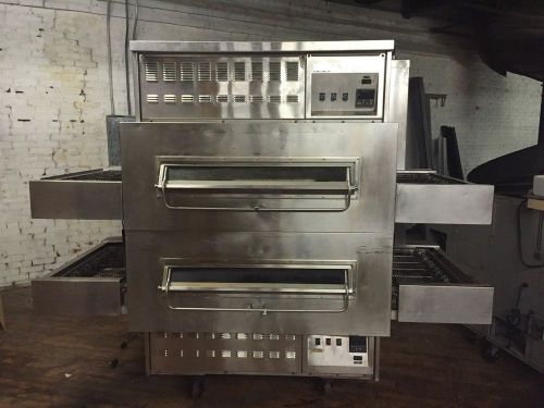 Middleby Marshall 32&#034; Nat Gas 2 Deck Conveyor Pizza Oven Excellent Condition