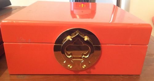 C Wonder Orange Plastic &amp; Velvet Storage Box!!!