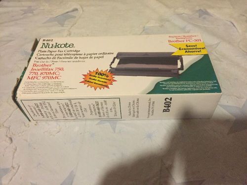 Nukote Plain Paper Fax Cartridge B402 Replaces Brother PC-301