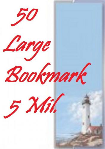 5 MIL Bookmark Laminating Laminator Pouches Sheets, 2-3/8 x 8-1/2 50 PK