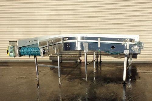 20&#034; SS COnveyor with 90 Degree Curve, Case Bottle Conveyor, Conveying