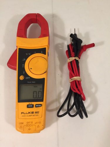 Fluke 902 True RMS HVAC Clamp Meter / Leads / Good Used Condition!!!