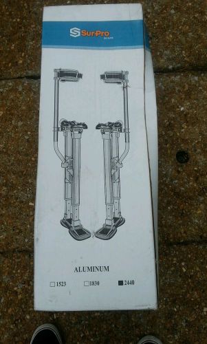 SurPro Interlok Aluminum Drywall Stilts24-40 in. (SUR-SS-2440AP)