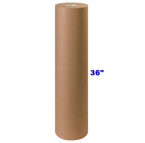 36&#034; x 900&#039; Brown Kraft Paper Roll 40# lb Shipping Wrapping Packaging Cushioning